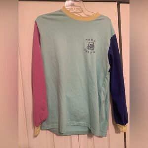 Teddy Fresh color block long sleeve